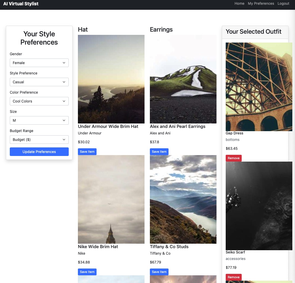 Day 3 AI bootcamp: Fashion Stylist App with Flask